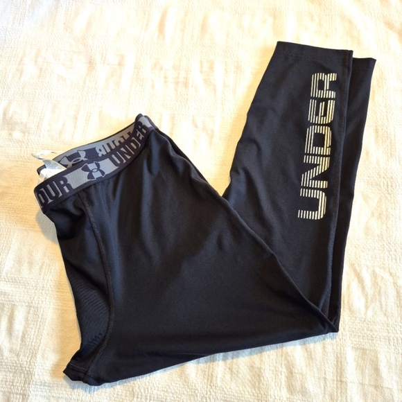 Under Armour men's size 3X Compression black heat gear base layer pants EUC - Picture 1 of 6